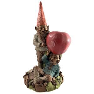 Thomas Clark Gnome Figurine Willie And Son 1985 Signed Piece 8.5”